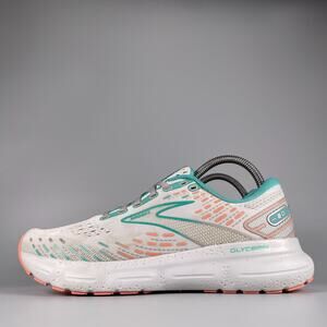 Brooks Glycerin 20 Women's Size 9.5 B Gray Blue Walking Running Shoe Sneaker EUC